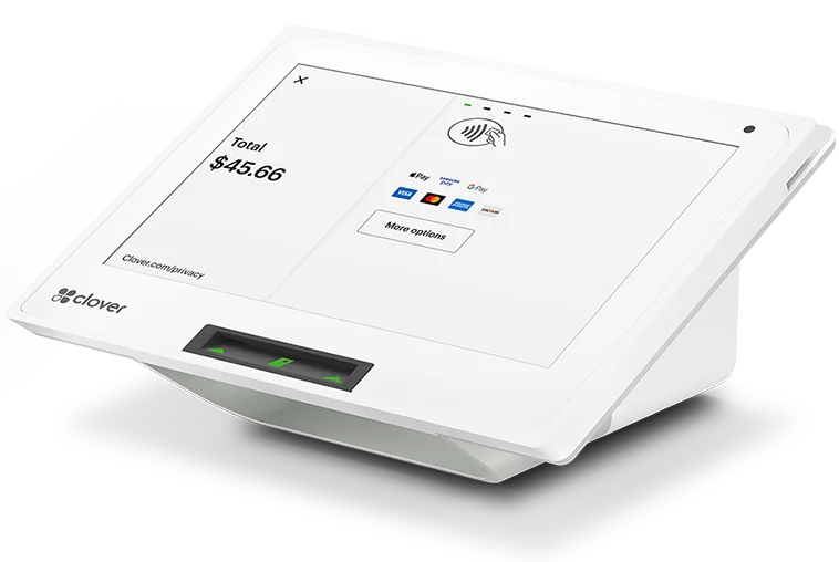 Payment gateway with sample transaction on Clover Mini.