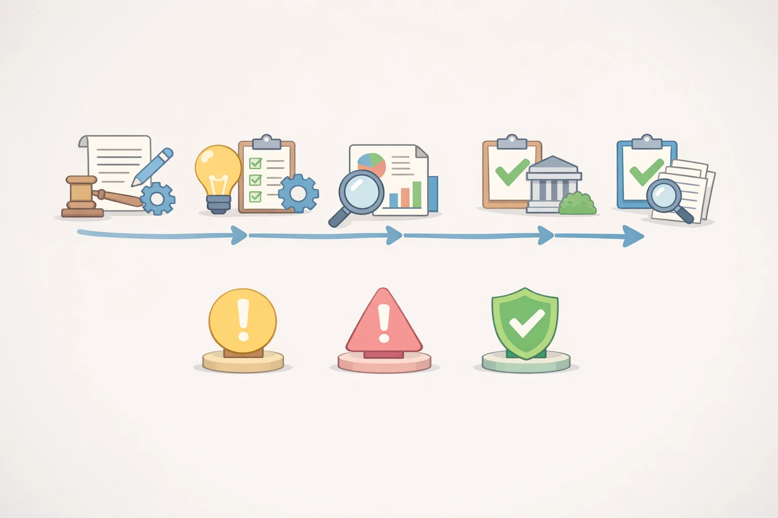 Timeline infographic showing how Australia's access ban and New York's design restrictions move from legislation through enforcement, compliance checks, and emerging research outcomes