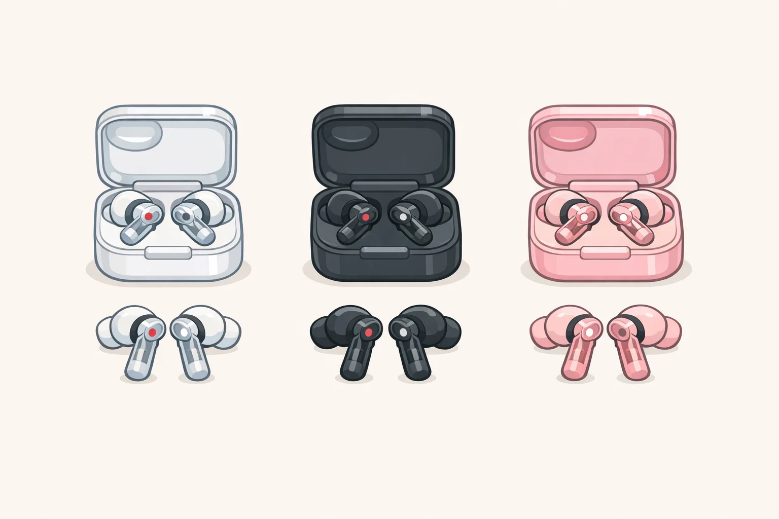 Nothing Ear 3a confirmed colorswhite, black, yellow, and new pinkshown as a lineup for the July 7 launch