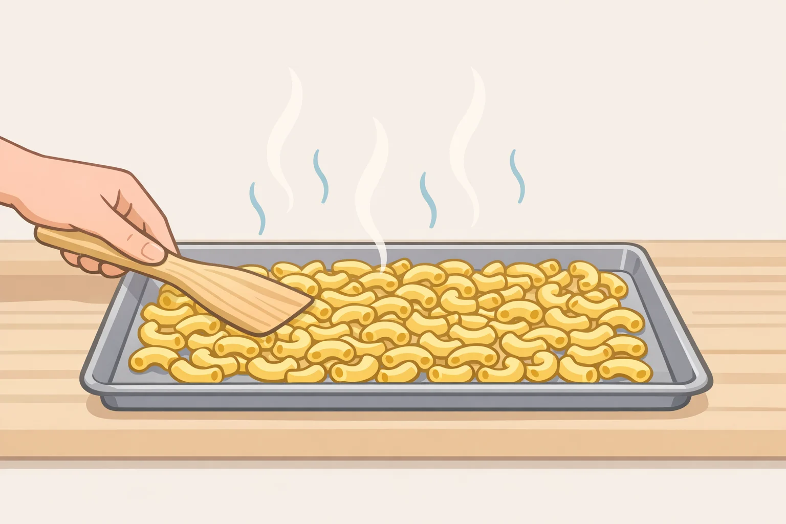 Cooked macaroni draining in a colander before it cools and meets the Greek yogurt dressing