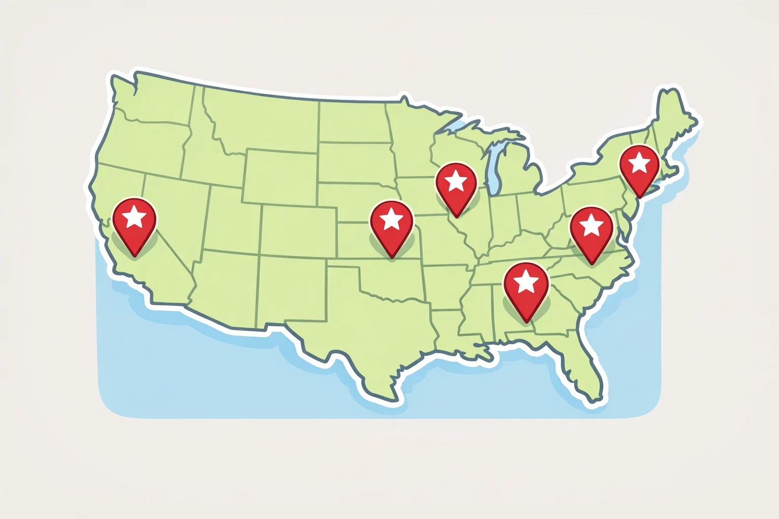 Map highlighting Atlanta, Boston, Chicago, Los Angeles, New York, and San Francisco for the one-night Widow's Bay AMC Theatres screenings on August 12