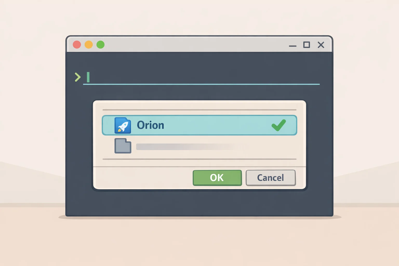 Terminal walkthrough for installing the Orion browser beta Flatpak on Linux, including the command to install and point Flatpak to the downloaded file