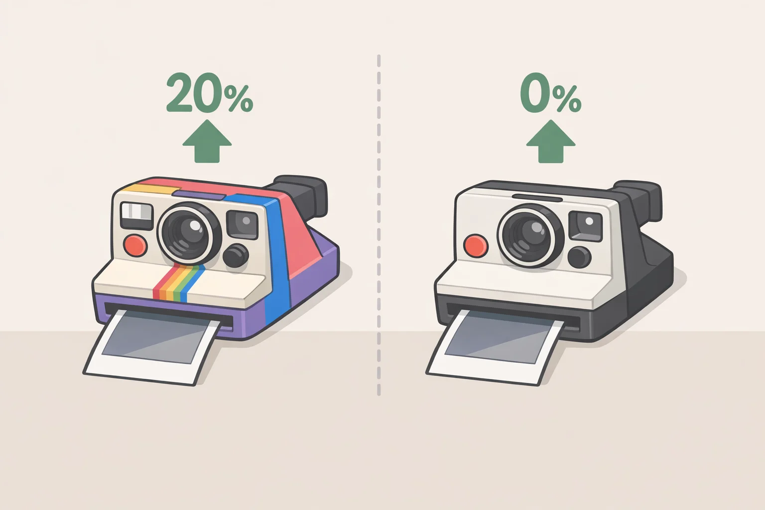 Chart comparing Polaroid Go Generation 3 Pikachu/Sylveon ($99.99) vs standard Go Gen 3 ($89.99) and Poké Ball Now Gen 3 ($139.99) vs standard Now Gen 3 ($119.99)