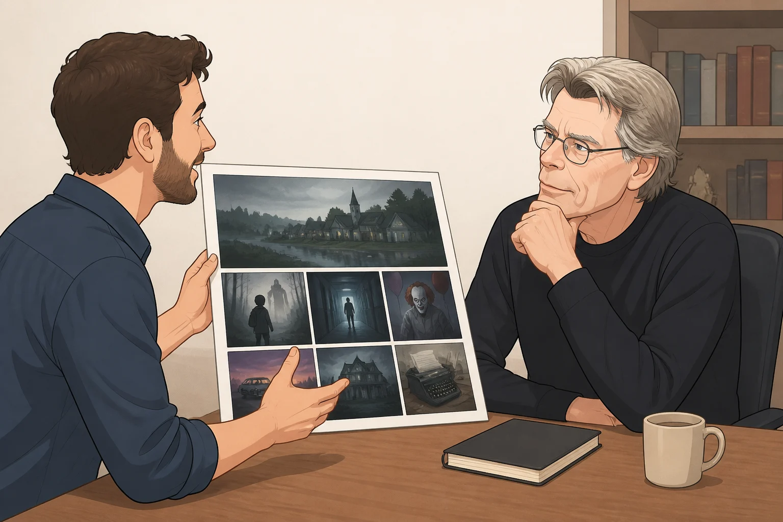 Stephen King review of the new Carrie TV show context: Mike Flanagan pitching the concept to King before production begins