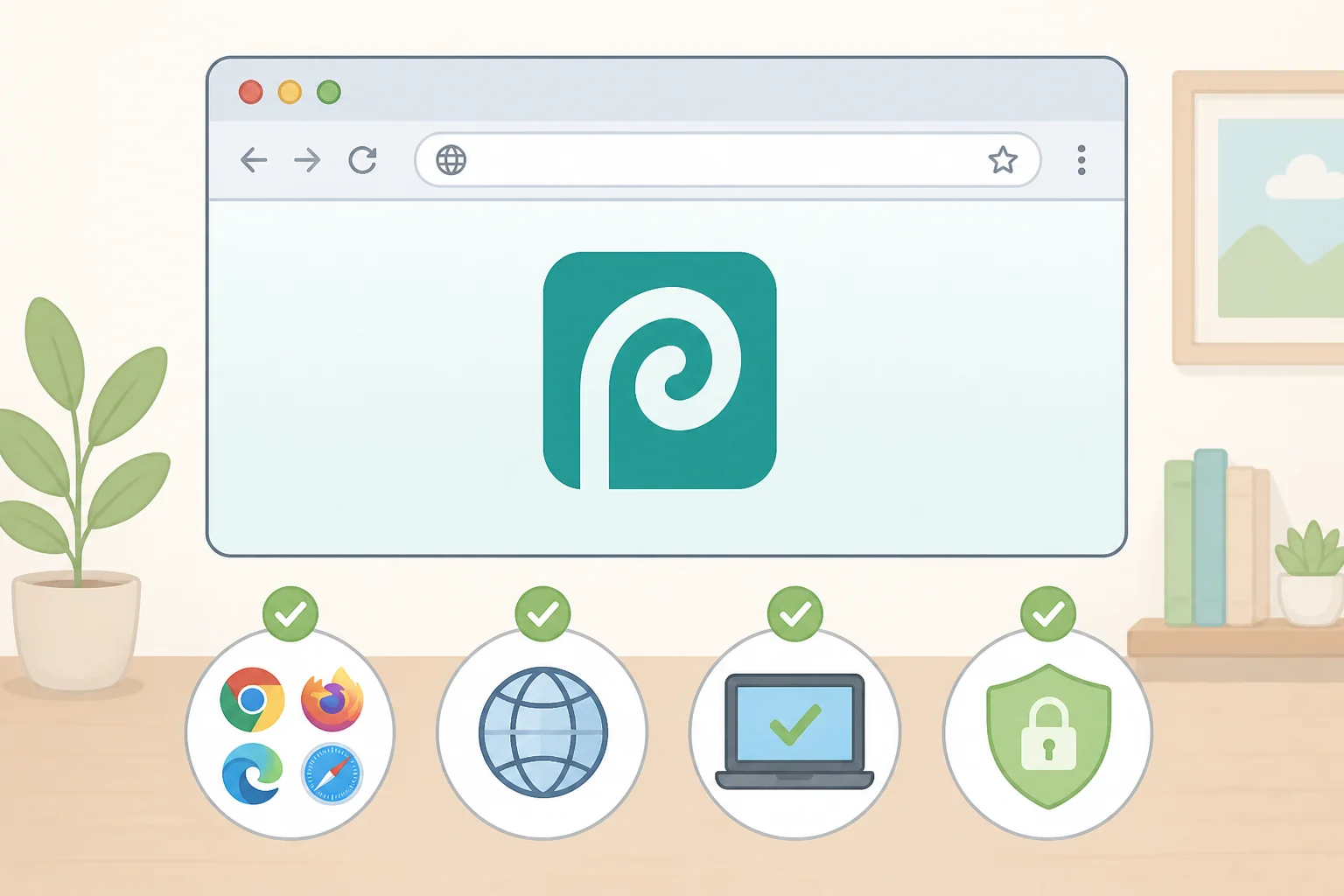 Screenshot-style illustration of a modern browser (Chrome, Firefox, or Edge) open to photopea.com with a file ready to upload