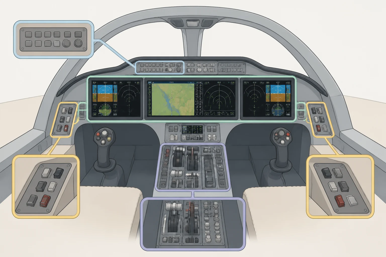 Interior view of the Bentley Torcal electric car showing curved OLED displays alongside physical switchgear and no passenger display