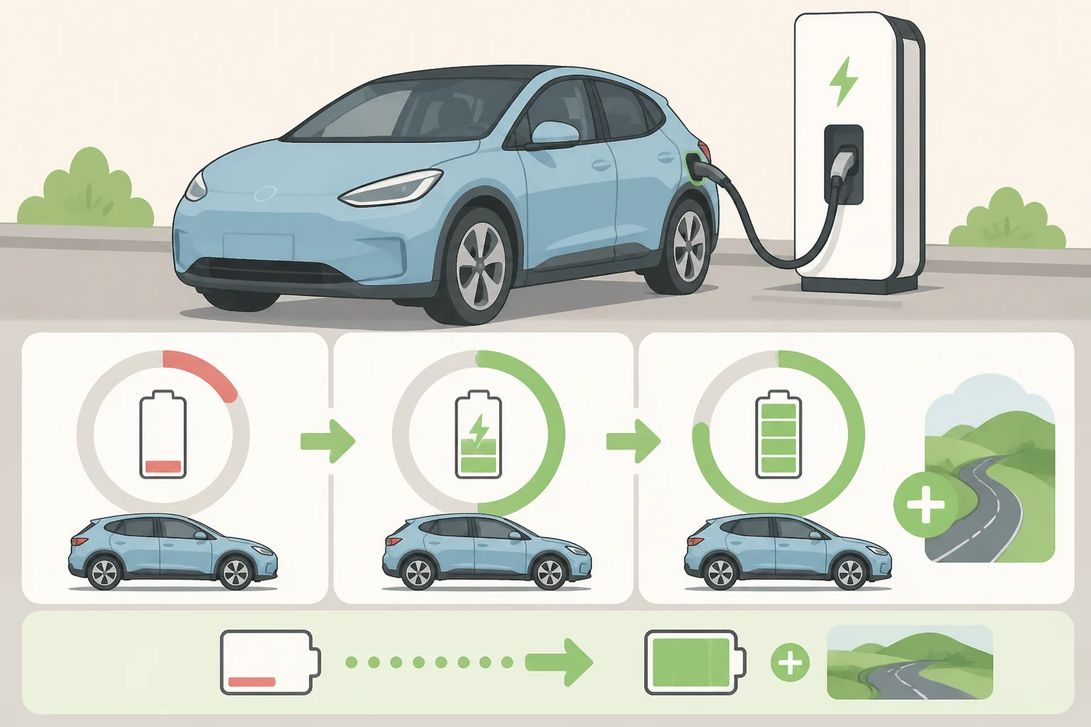 Diagram of DC fast charging for the Bentley Torcal illustrating a 10-80% session in about 16 minutes and roughly 100 miles of added range