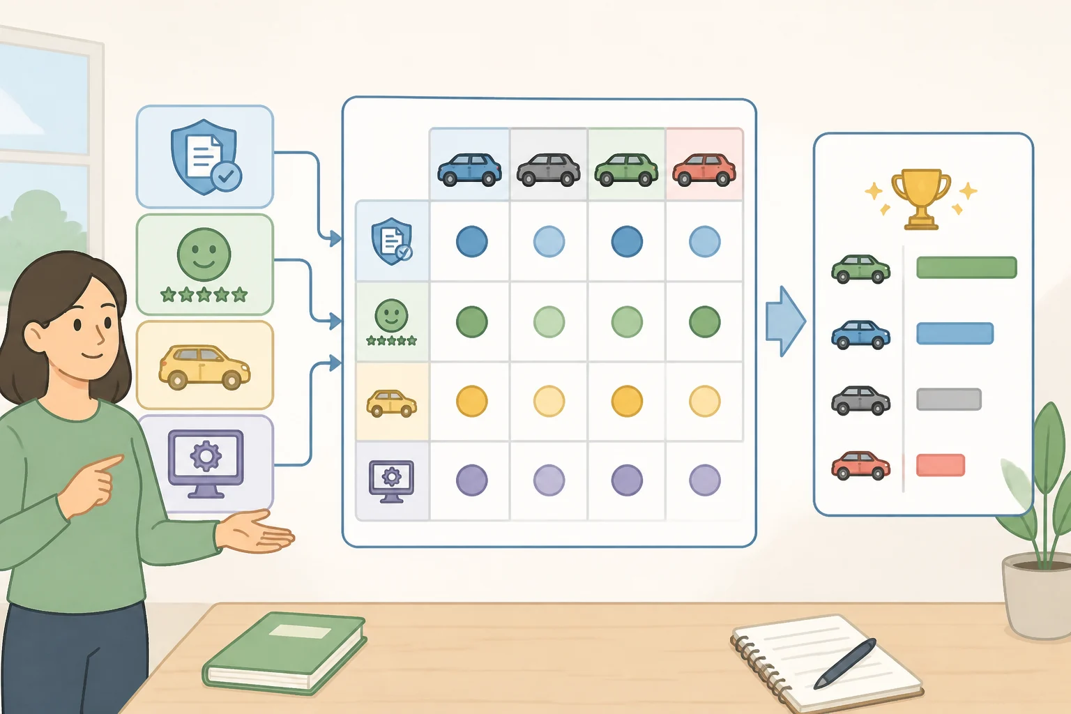 Infographic showing what disclosures would resolve infotainment uncertainty: model-level PP100 and satisfaction, sample size, and exact trim and software version for each system
