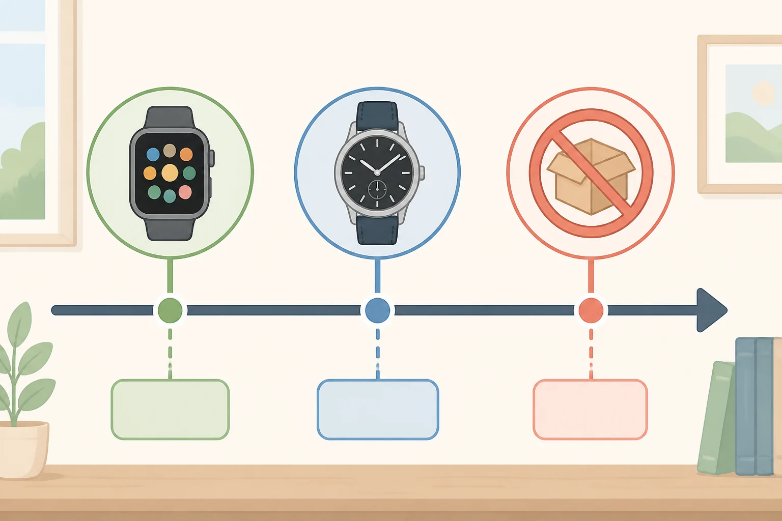 Timeline highlighting TAG Heuer Connected smartwatch discontinued reporting, from the 2015 launch to the 2025 Calibre E5 release and the 2026 production stop