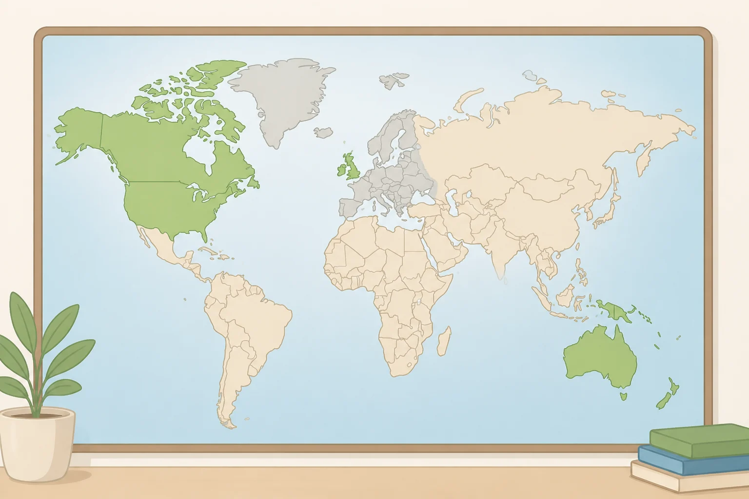 Map illustration showing HomeView being available only in English-speaking countries at launch, with the UK highlighted as the sole European market and the rest of the EU shaded out