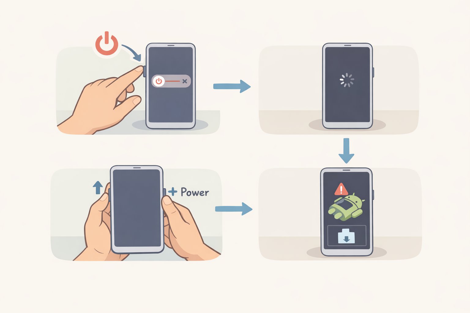 Screen and button diagram guiding a user through updating software, powering off, and entering Recovery Mode to reset the Switch 2 battery meter display