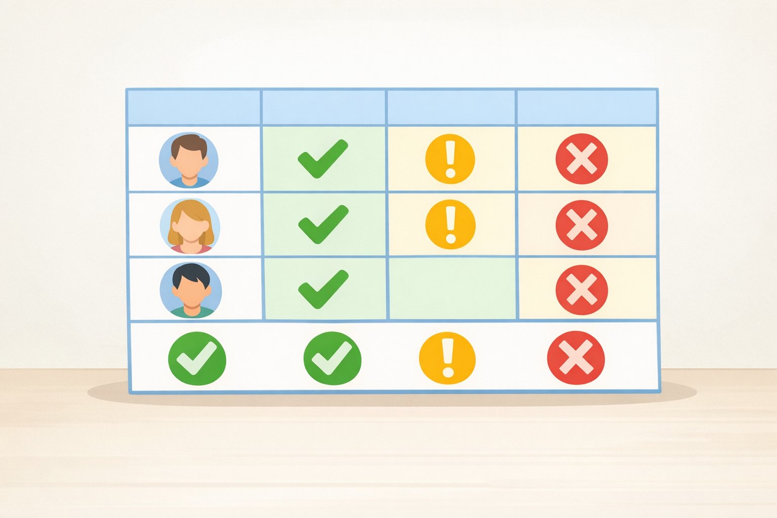 Illustrated verdict table showing Strong fit, Good fit, Worth trying, Weak fit, Skip, and conditional recommendations for CachyOS