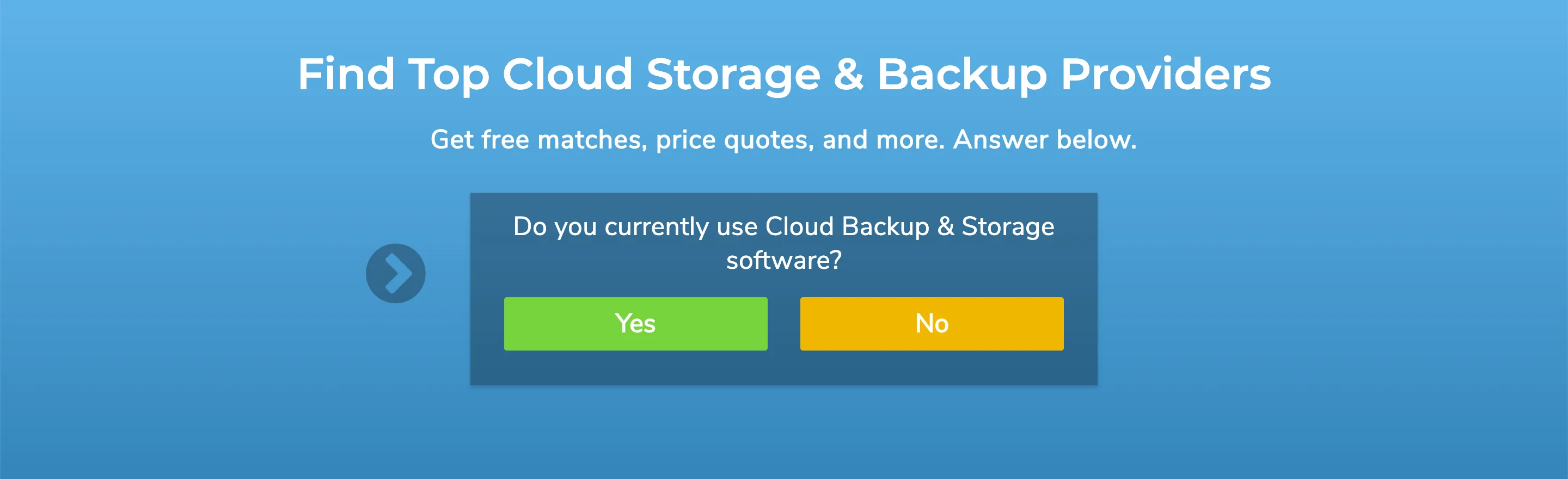 cloud backup and storage software category page